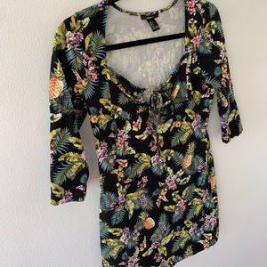 NEW TROPICAL PRINT DRESS